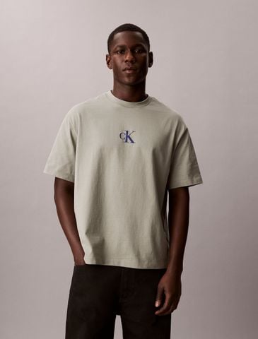 Calvin Klein - Áo Thun Tay Ngắn Nam Overlay Logo Graphic Relaxed Tee