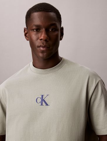 Calvin Klein - Áo Thun Tay Ngắn Nam Overlay Logo Graphic Relaxed Tee