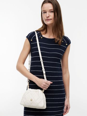 Tommy Hilfiger - Túi Đeo Chéo Nữ Quilted Chain TH Monogram Crossbody Bag - 4