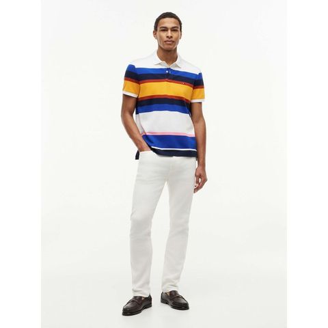 Tommy Hilfiger - Áo Thun Có Cổ Nam Varied Roadmap Stripe Regular Polo