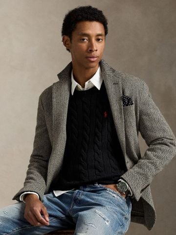 Ralph Lauren - Áo Len Nam Cable-Knit Cotton Sweater