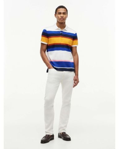 Tommy Hilfiger - Áo Thun Có Cổ Nam Varied Roadmap Stripe Regular Polo