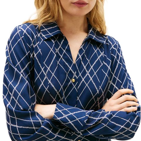 Tommy Hilfiger - Đầm Midi Nữ Viscose Twill Long Sleeve Midi Dress