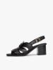 Tommy Hilfiger - Giày Xăng Đan Cao Gót Nữ Leather Crest Block Heel Sandals