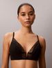 Calvin Klein - Áo Ngực Nữ Black Geo Lace Lightly Lined Triangle Bra