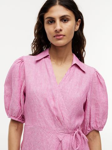 Tommy Hilfiger - Đầm Mini Nữ Pure Linen Relaxed Mini Wrap Dress