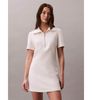 Calvin Klein - Đầm Tay Ngắn Nữ Spacer Mixed Media Rib Mock