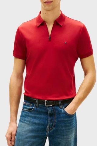 Tommy Hilfiger - Áo Thun Có Cổ Nam Interlock Zip Regular Polo
