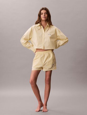 Calvin Klein - Quần Ngủ Nữ Cotton Poplin Pyjama Shorts