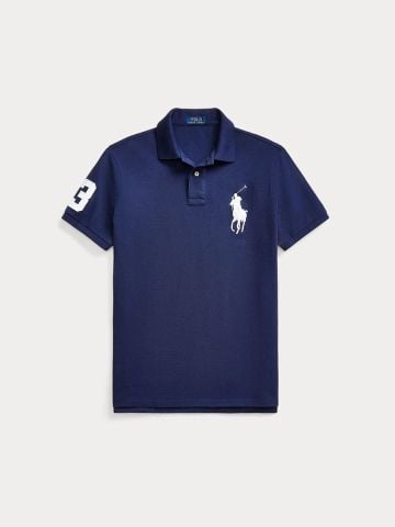 Ralph Lauren - Áo Thun Có Cổ Nam Custom Slim Fit Big Pony Mesh Polo Shirt