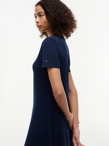 Tommy Hilfiger - Đầm Midi Nữ Interlock Knit Midi Fit And Flare Dress