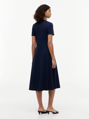 Tommy Hilfiger - Đầm Midi Nữ Interlock Knit Midi Fit And Flare Dress - 4