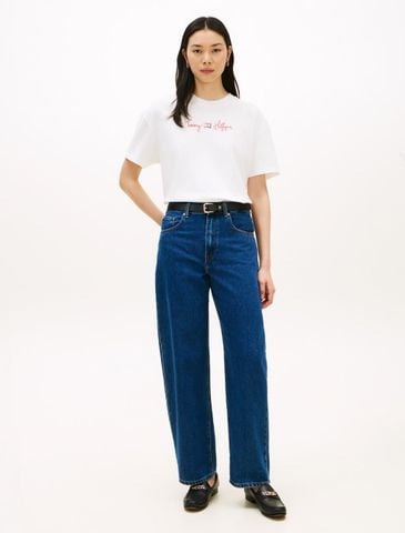 Tommy Hilfiger - Áo Thun Tay Ngắn Nữ Asia Fit Graphic Double Knit T-Shirt