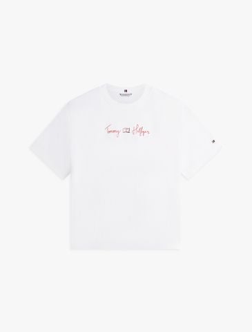 Tommy Hilfiger - Áo Thun Tay Ngắn Nữ Asia Fit Graphic Double Knit T-Shirt