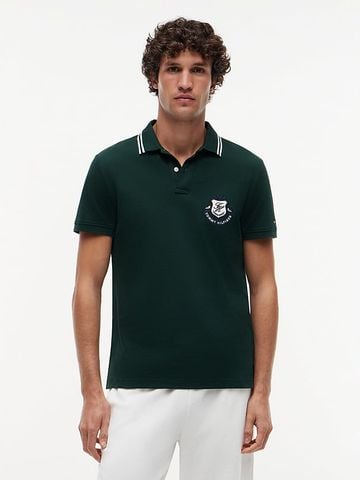 Tommy Hilfiger - Áo Thun Có Cổ Nam Regular Fit Crest Appliqué Polo Shirt
