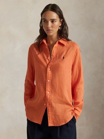 Ralph Lauren - Áo Sơ Mi Nữ Classic Fit Linen Shirt