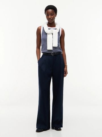 Tommy Hilfiger - Quần Vải Nữ Linen Blend Tailored Wide Leg Trousers - 3