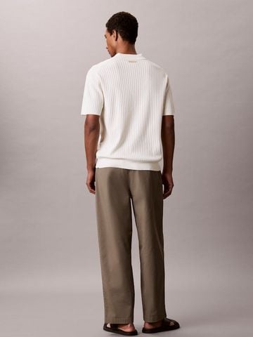 Calvin Klein - Áo Polo Dệt Kim Nam Ribbed Jumper Polo Shirt - 3