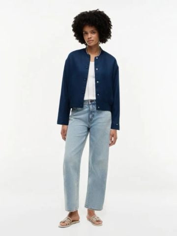 Tommy Hilfiger - Áo Bomber Nữ Pure Linen Twill Bomber Jacket - 4