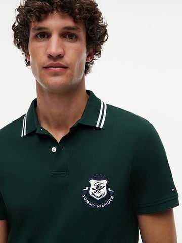 Tommy Hilfiger - Áo Thun Có Cổ Nam Regular Fit Crest Appliqué Polo Shirt