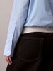 Calvin Klein - Áo khoác sơ mi tay dài nữ CK Logo Trim Cropped Shirt