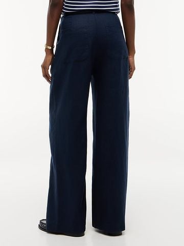 Tommy Hilfiger - Quần Vải Nữ Linen Blend Tailored Wide Leg Trousers - 2