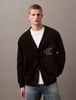 Calvin Klein - Áo Cardigan Nam Double Knit Logo Applique Cardigan