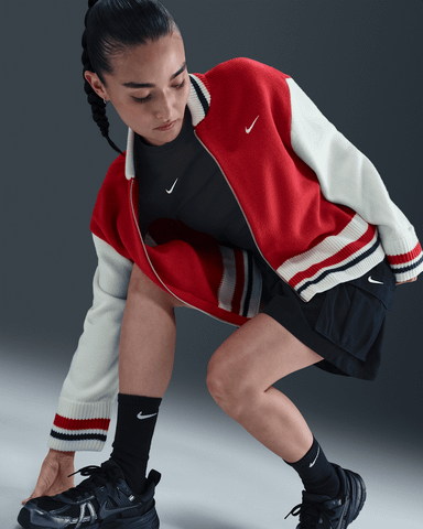 Nike - Áo khoác nỉ tay dài thể thao Nữ Nike Sportswear Women's Cardigan - 4