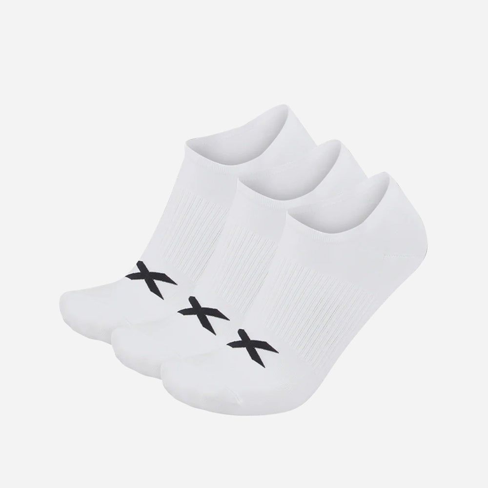 2Xu - Bộ ba đôi Vớ tất nam nữ Invisible Sock 3 Pack Running