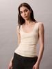 Calvin Klein - Áo ba lỗ dệt kim nữ Viscose Blend Ribbed Tank Top