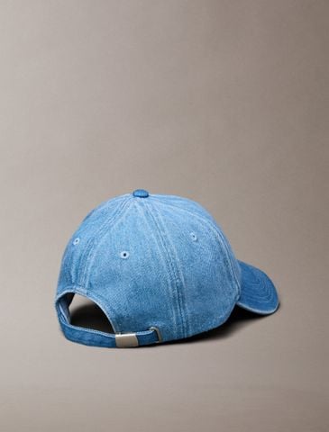 Calvin Klein - Nón Lưỡi Trai Nữ Seasonal Logo Denim Baseball Cap