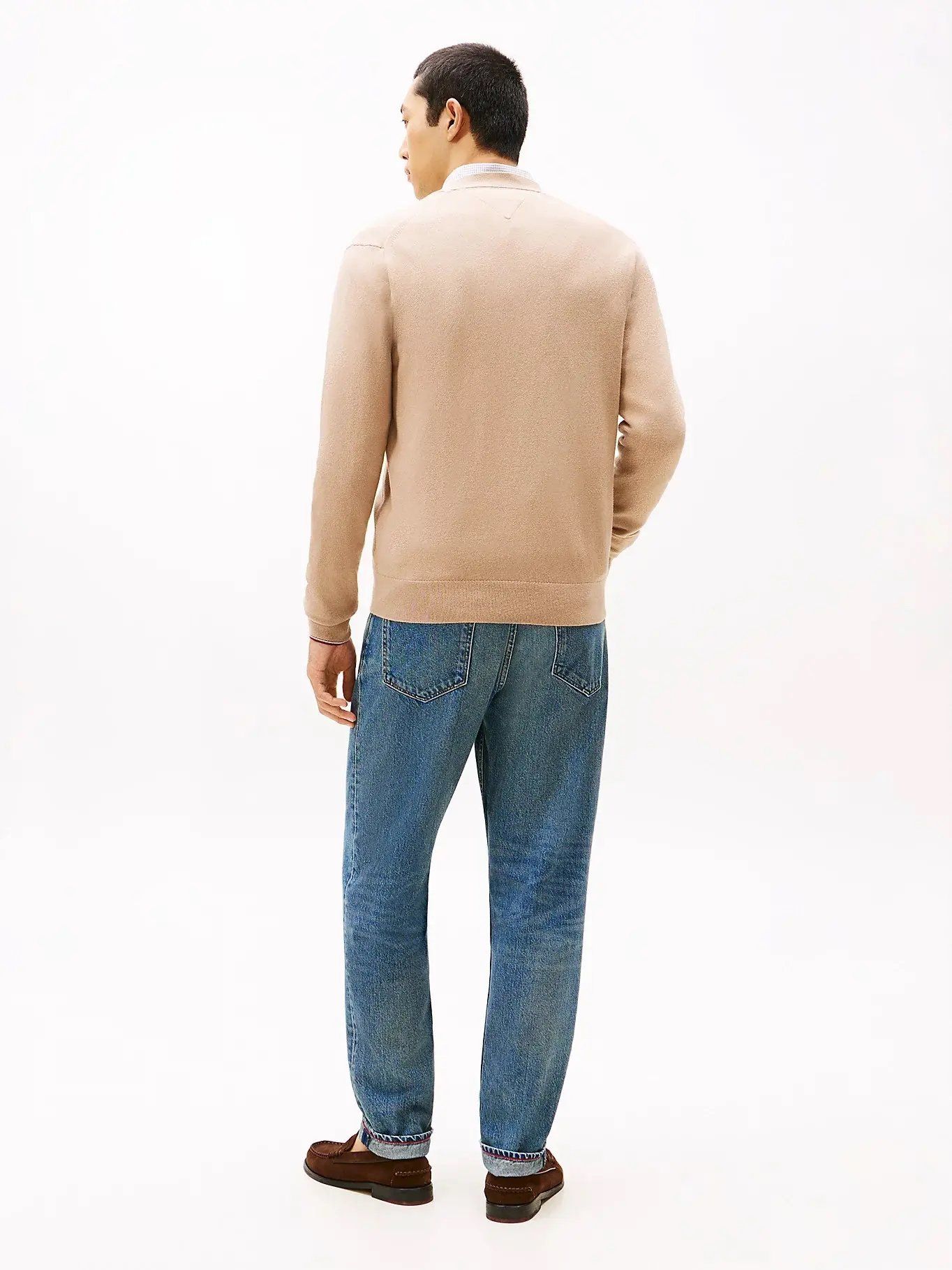 Tommy Hilfiger - Áo khoác len tay dài nam TH Pima Cardigan Tipped