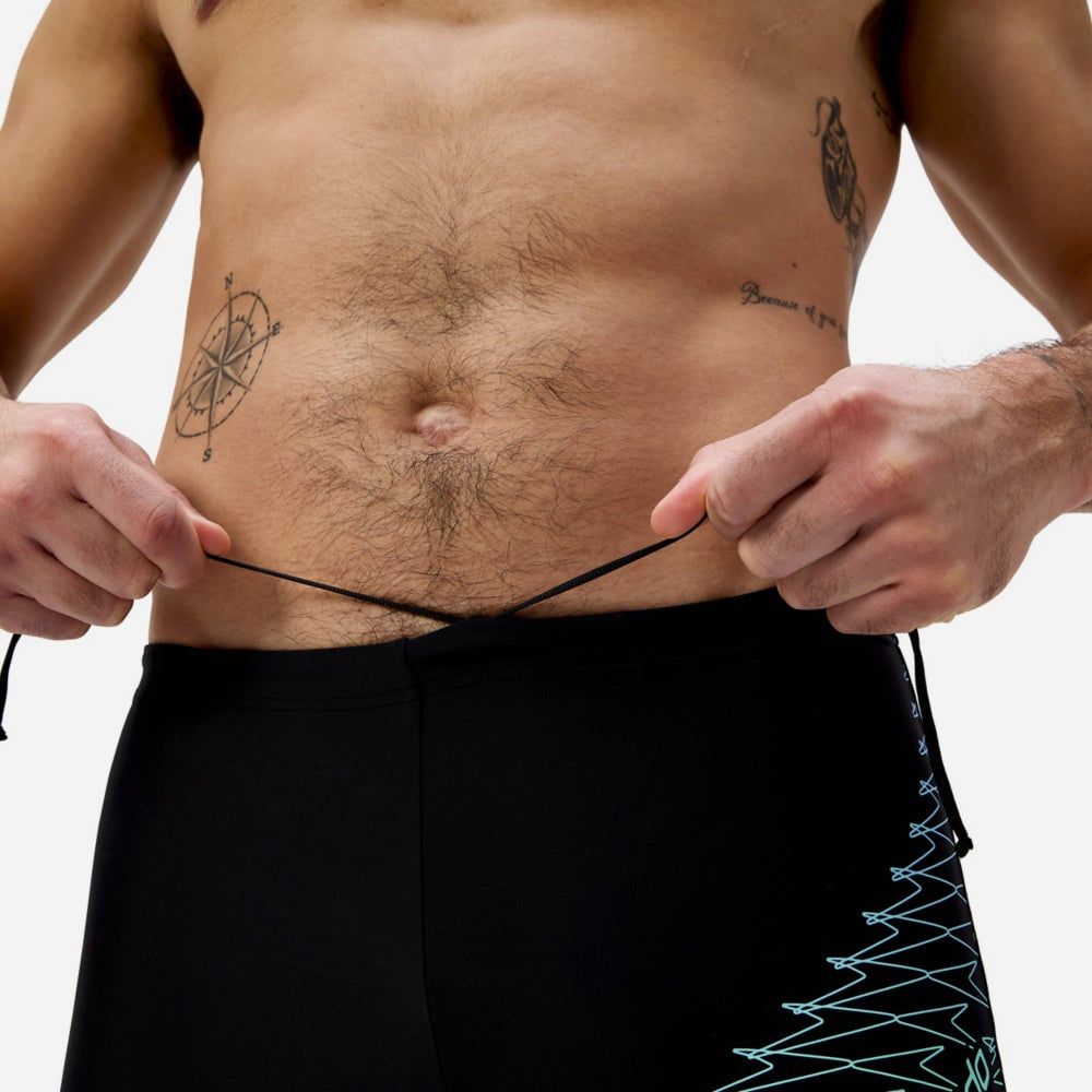 Speedo - Quần bơi nam Medley Logo Green Aquashort