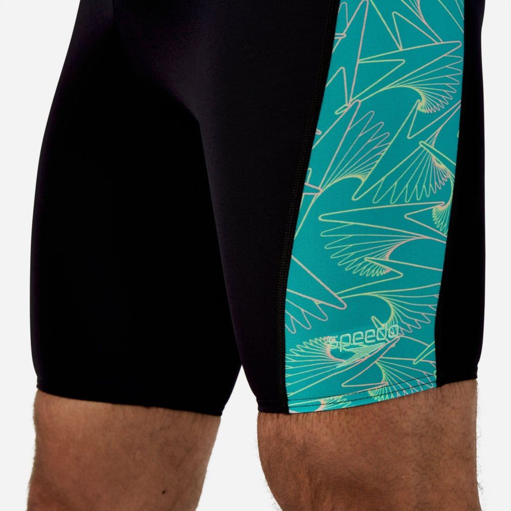 Speedo - Quần bơi nam HyperBoom Panel Jammer Blue Green