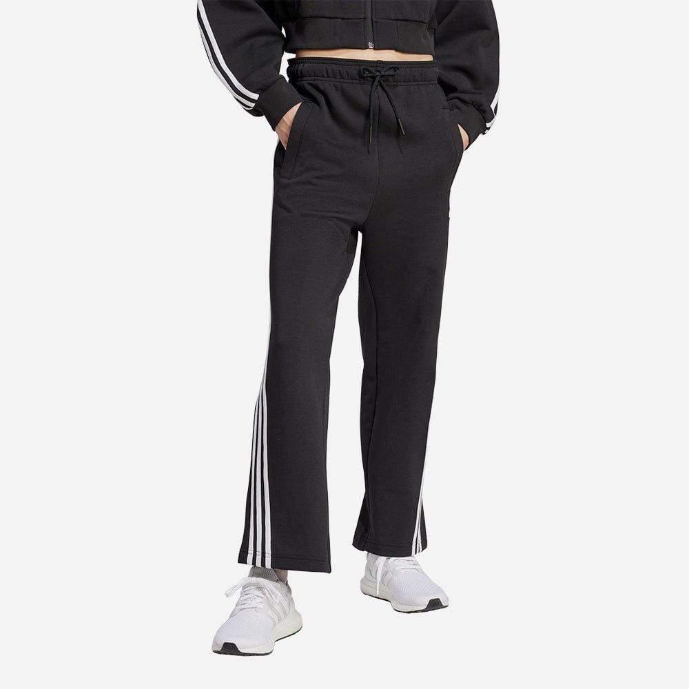 adidas - Quần dài thời trang Nữ Women's Adidas Future Icons 3-Stripes Open Hem Pants - Black