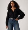 Levi's - Áo thời trang tay dài nữ Levi's® Women's Clover Long-Sleeve Blouse - Anthracite Night