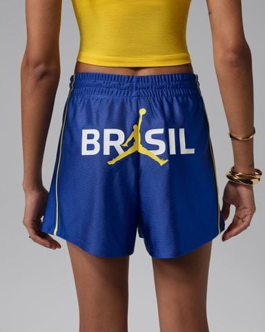 Nike - Quần Ngắn Thể Thao Nữ Jordan Brooklyn Women's Knit Brazil Shorts - 2