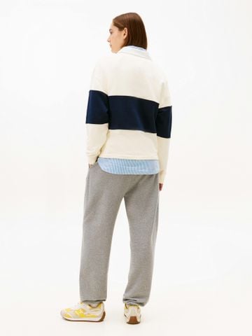 Tommy Hilfiger - Áo Sweatshirt Nữ Gold Button Rugby Terry Sweatshirt