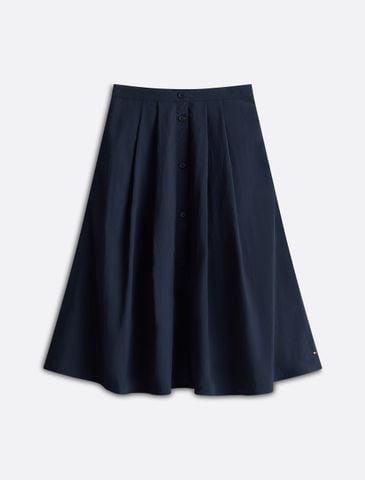 Tommy Hilfiger - Chân Váy Midi Nữ Asia Fit Nylon Midi Skirt