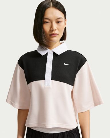 Nike - Áo Thun Có Cổ Nữ Sportswear Women's Oversized Short-Sleeve Polo