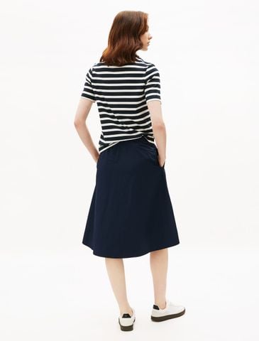 Tommy Hilfiger - Chân Váy Midi Nữ Asia Fit Nylon Midi Skirt