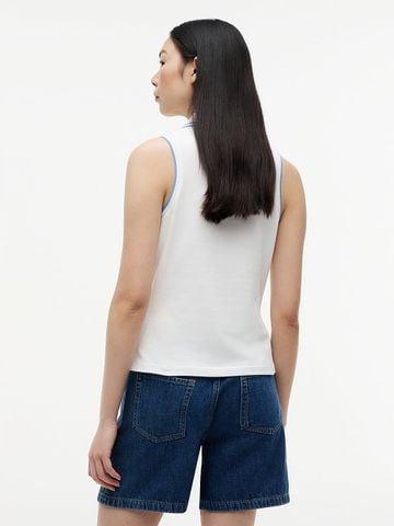 Tommy Hilfiger - Áo Thun Có Cổ Nữ 1985 Slim Fit Pique Sleeveless Polo Shirt - 3