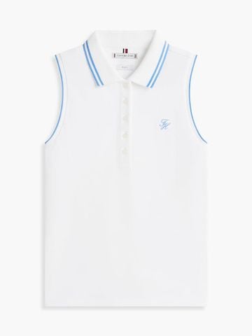 Tommy Hilfiger - Áo Thun Có Cổ Nữ 1985 Slim Fit Pique Sleeveless Polo Shirt - 2