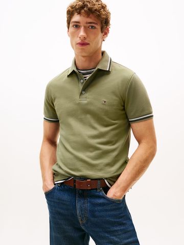 Tommy Hilfiger - Áo thun có cổ polo tay ngắn nam Tipped Slim Fit Seasonal Polo