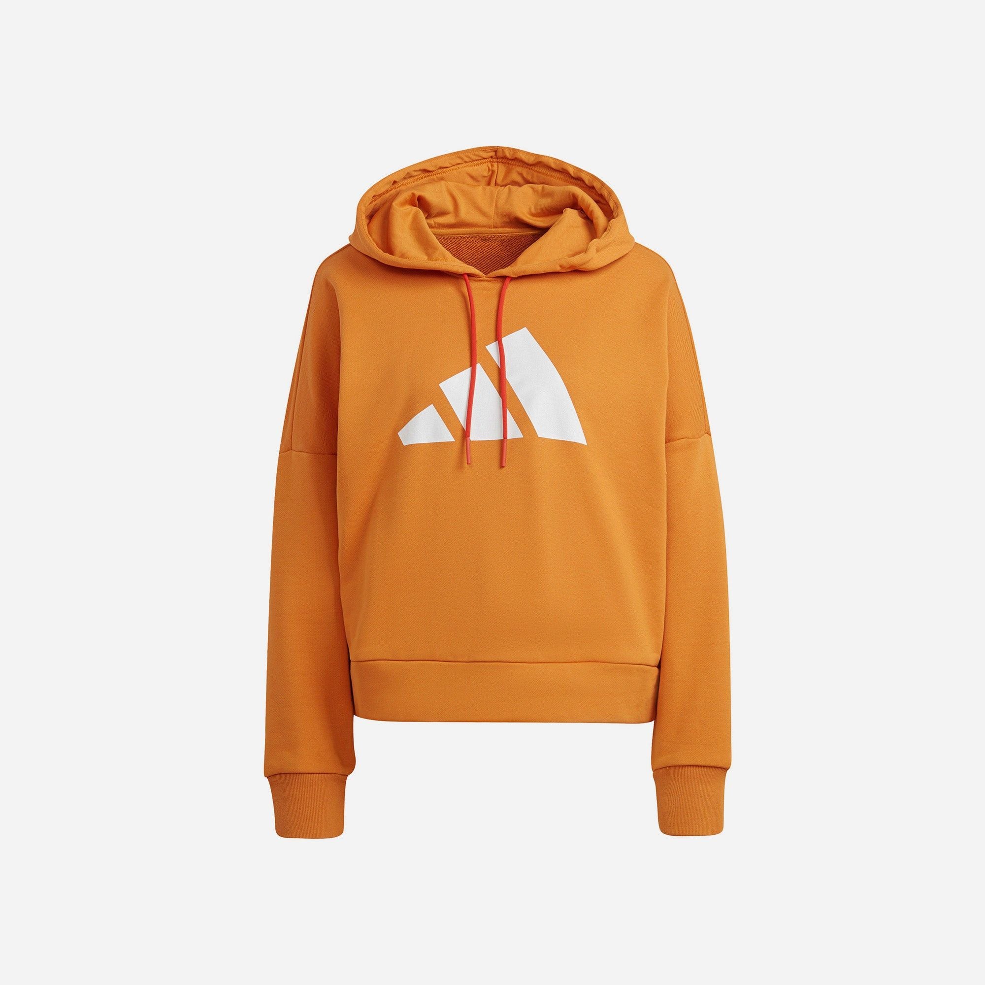 adidas - Áo khoác có mũ trùm đầu Nữ Women's Adidas Future Icons Hoodie - Orange