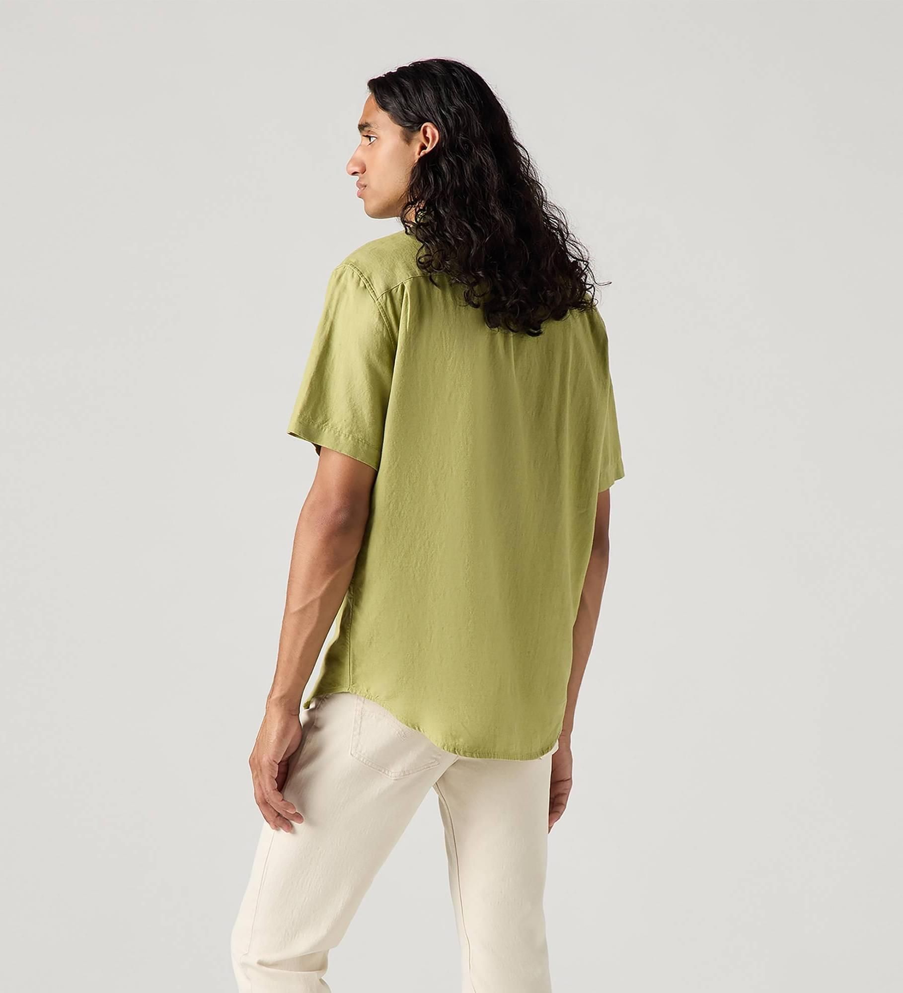 Levi's - Áo sơ mi tay ngắn nam Short Sleeve Sunset Pocket Standard Fit Cotton Linen Shirt