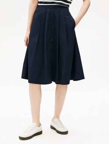 Tommy Hilfiger - Chân Váy Midi Nữ Asia Fit Nylon Midi Skirt