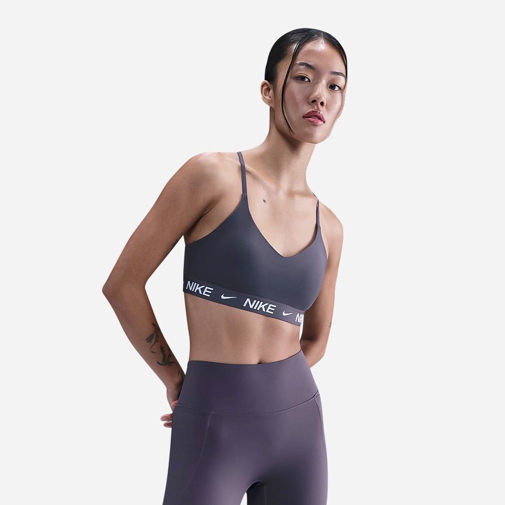 Nike - Áo ngực thể thao hỗ trợ nhẹ Nữ Women's Indy Light-Support Sport Bra - Purple