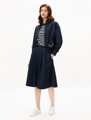 Tommy Hilfiger - Chân Váy Midi Nữ Asia Fit Nylon Midi Skirt