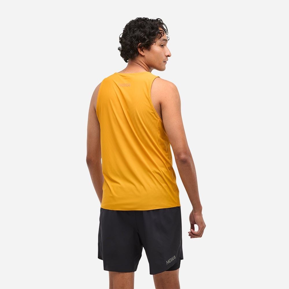Hoka - Áo ba lỗ chạy bộ nam Airolite Running Tanks